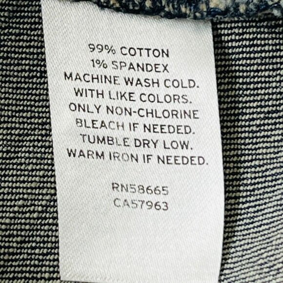 Stem Denim Dress Girls Size 8 Flutter Sleeve Dark Wash - Picture 10 of 10